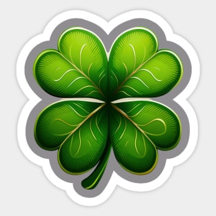 Green shamrock Sticker